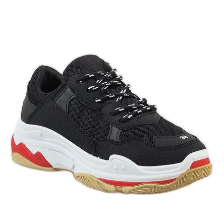 Černá módní sportovní obuv D1901-1 1