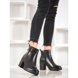 Bella Paris Neformální ekologické kožené boty černý 2