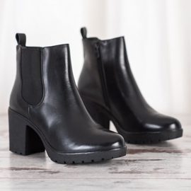 Bella Paris Teplé boty na vysokých podpatcích černá 2