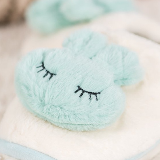 SHELOVET Teplé pantofle modrý 2