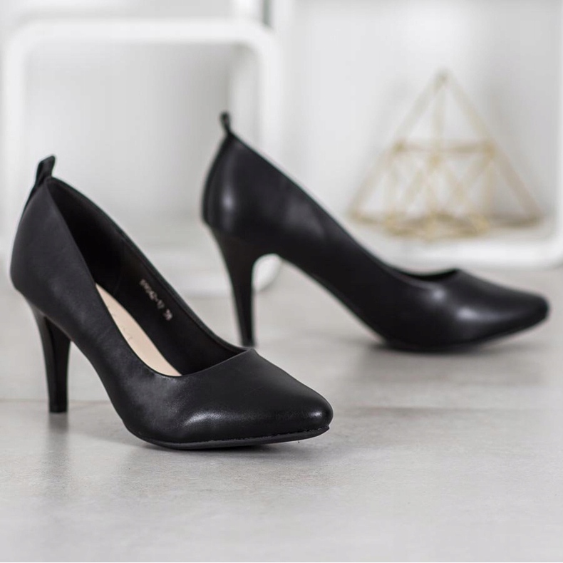 J. Star Pohodlné lodičky černý 1