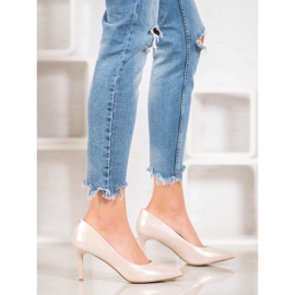 Goodin Stylová jehlová podešev vyrobená z ekologické kůže hnědý 2