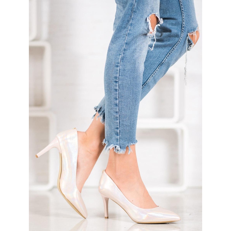 Goodin Stylová jehlová podešev vyrobená z ekologické kůže hnědý 1