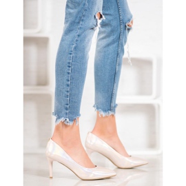 Goodin Stylová jehlová podešev vyrobená z ekologické kůže hnědý 2