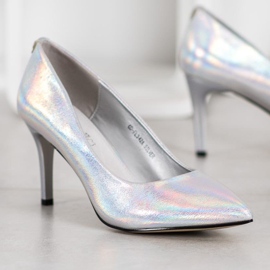 Goodin Stylová jehlová podešev vyrobená z ekologické kůže šedá 1 Goodin Stylová jehlová podešev vyrobená z ekologické kůže šedá 1