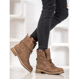 SDS Svázané boty s srolovanou stopkou hnědý 1