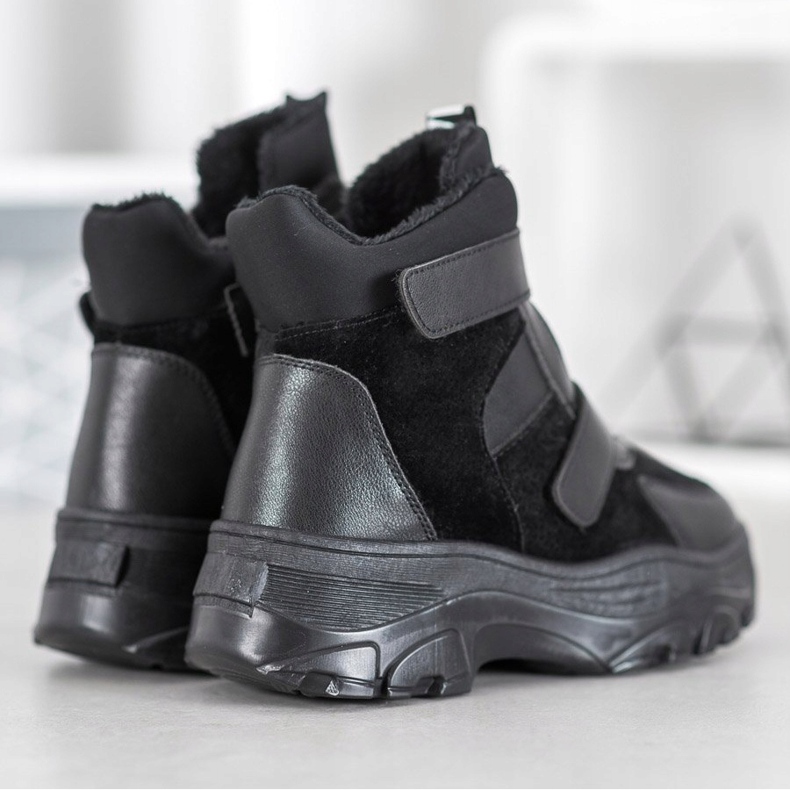 Bona Černé módní boty černá 1