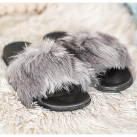 SHELOVET Stylové pantofle šedá 1