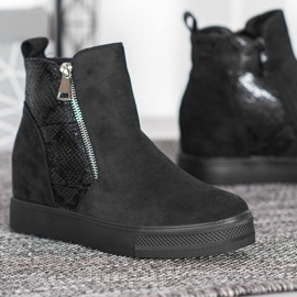 Bestelle Boty S Hadím Vzorem černá 1