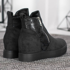 Bestelle Boty S Hadím Vzorem černý 2