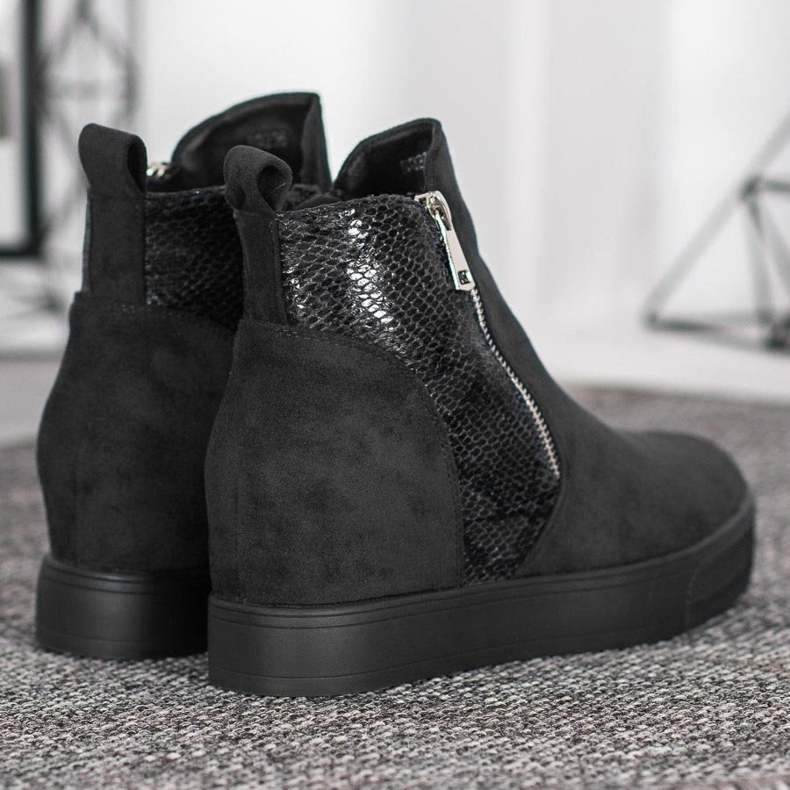 Bestelle Boty S Hadím Vzorem černý 2