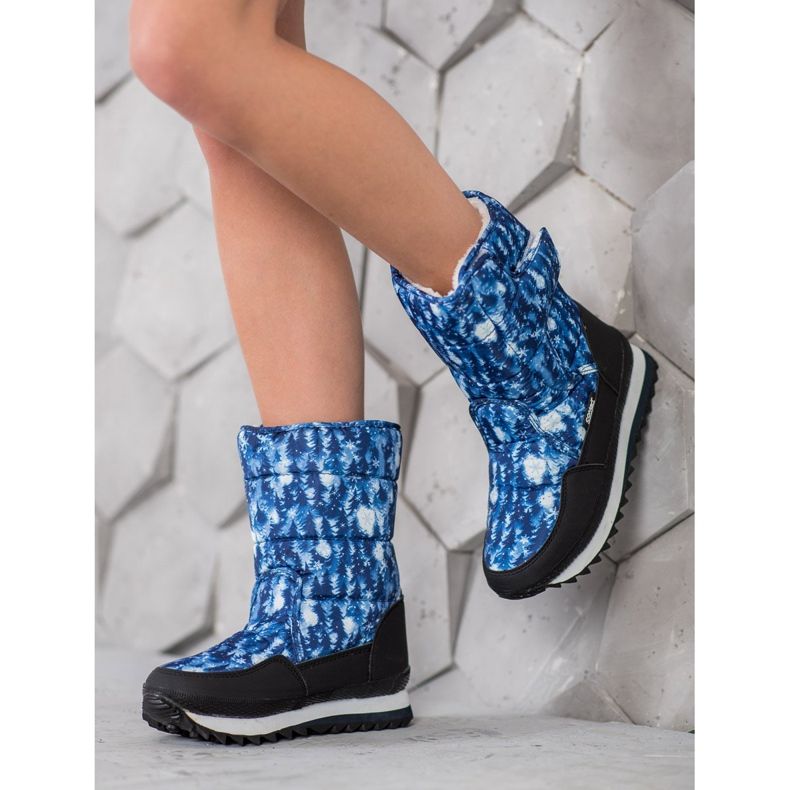 SHELOVET Sněhule s aplikací modrý 1