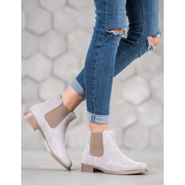 Sergio Leone Šedé boty Chelsea šedá 1