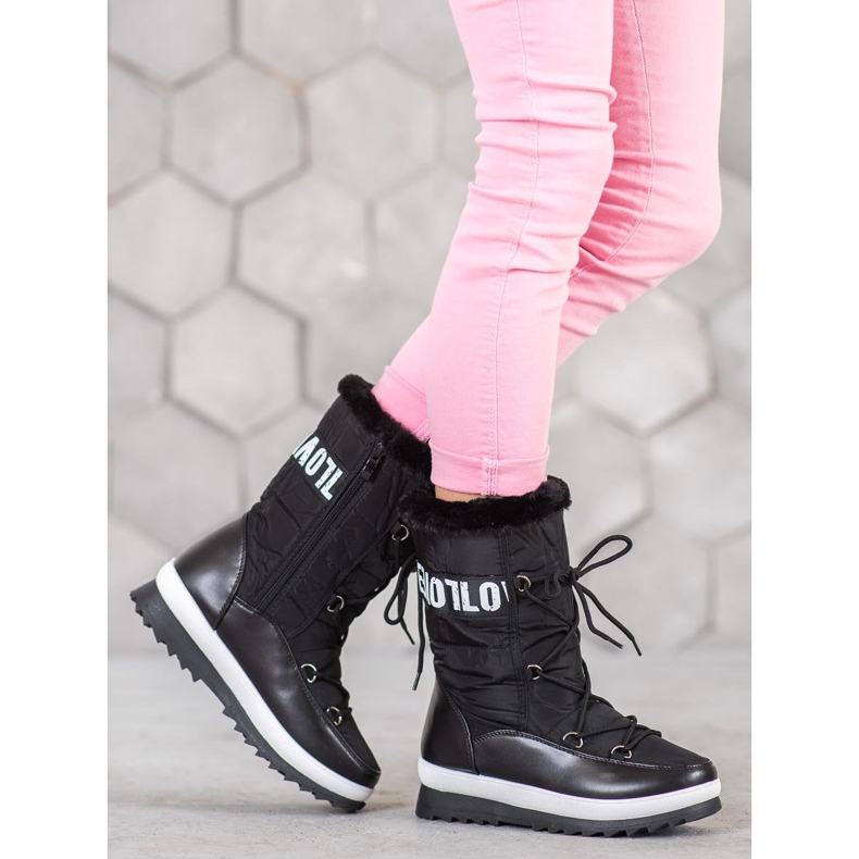 SHELOVET Miluji sněhové boty černá 1