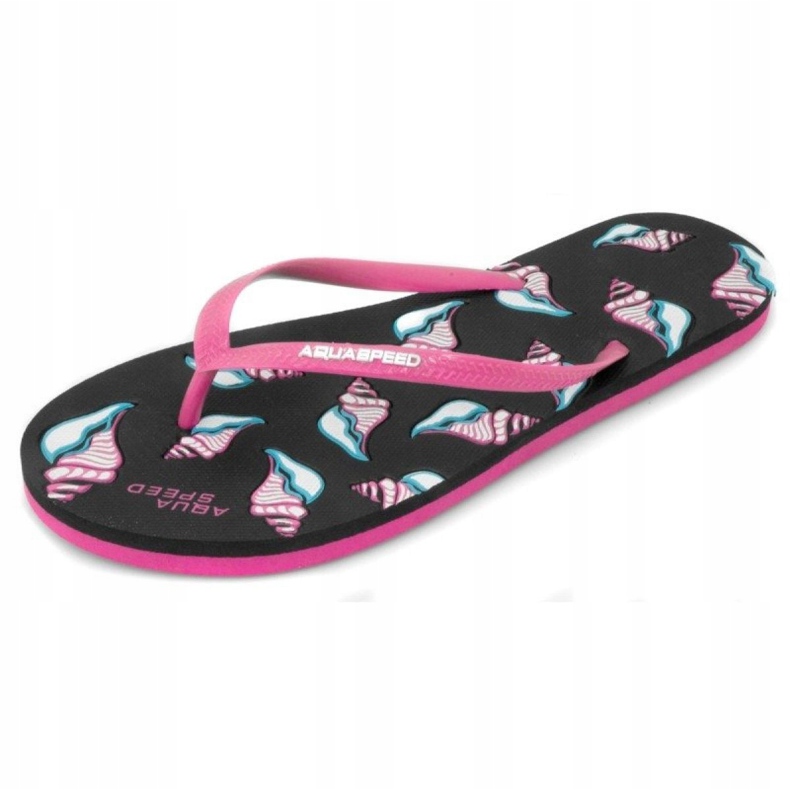 Žabky Aqua-Speed ​​Napoli W 40874-49564 černý růžový 1