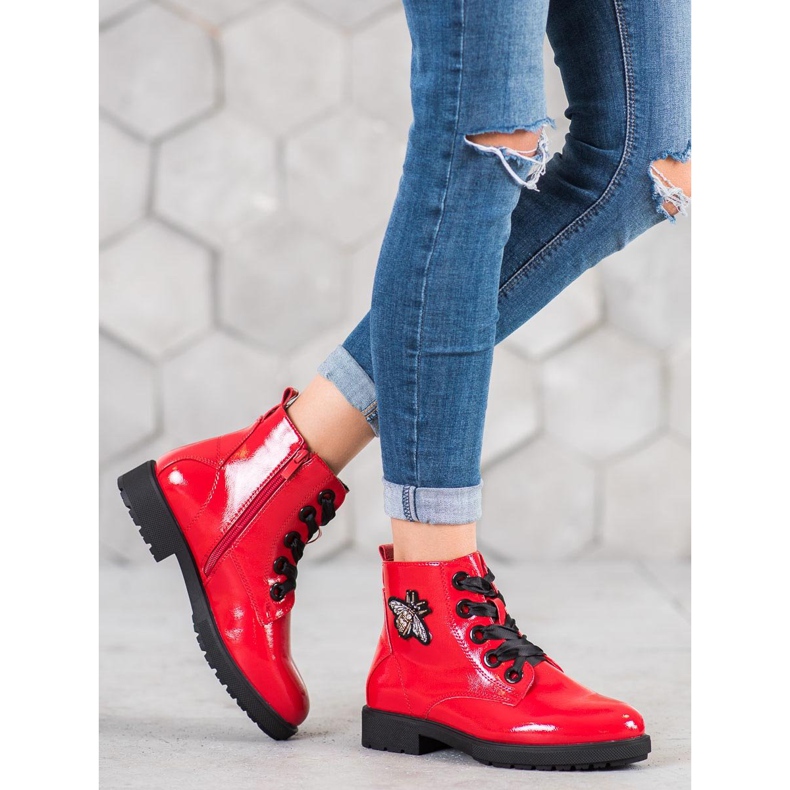 Sergio Leone Boty s aplikací červený 1