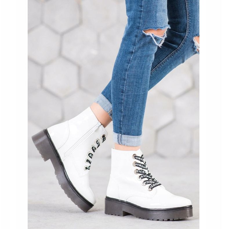 Sergio Leone Bílé boty na platformě bílý 1