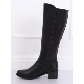 Černé vysoké podpatky CH1961 Černá II černý 1