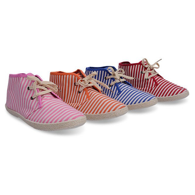 Boty Tenisky slaměné podrážky 2607 červené 1