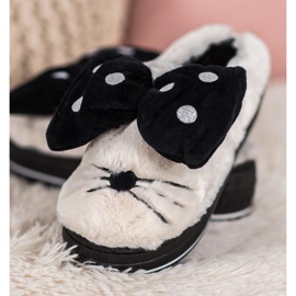 Seastar Pantofle Na Platformě bílý černý 2