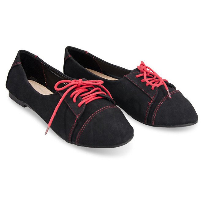 Jazzové tenisky 3-23 černé černá růžový 1