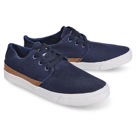 Příležitostné textilní tenisky Y010 modré námořnická modrá modrý 1