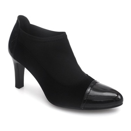 Elegantní boty na sloupku 8367 černé černá 1