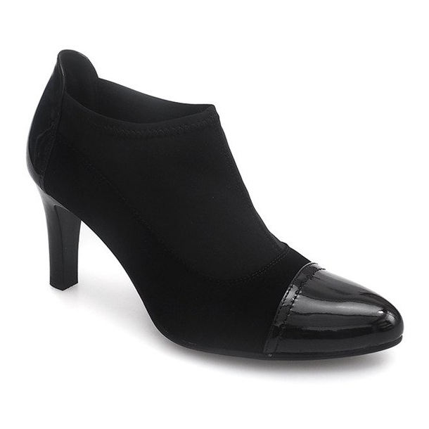 Elegantní boty na sloupku 8367 černé černý 1