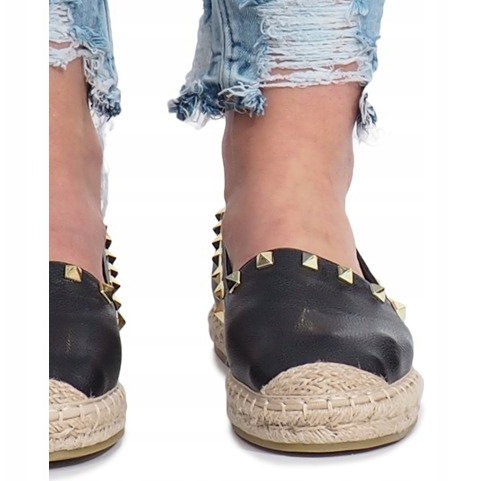 Černé espadrilky s hřeby Montana černý 1