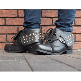 Boty 2W1 se hřeby 1621 černé černý 1