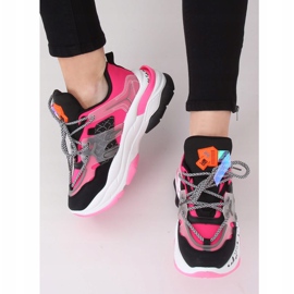 LA65P Fushia Trenéři černý růžový vícebarevný 2