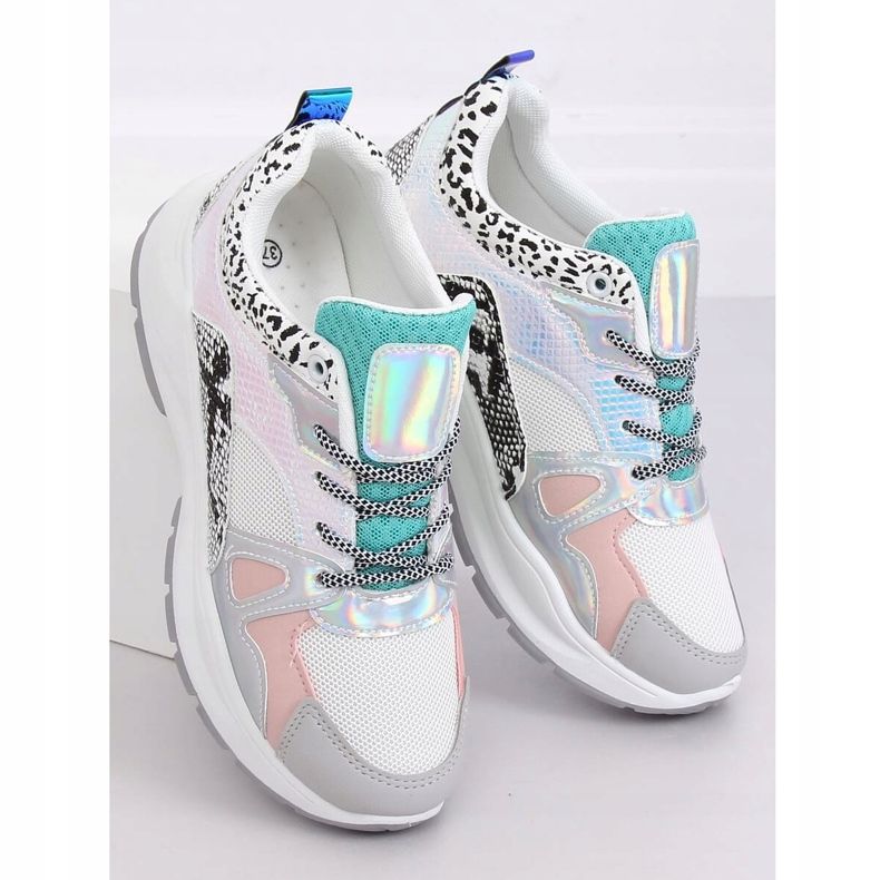 NB317P Bílá sportovní obuv vícebarevný 2