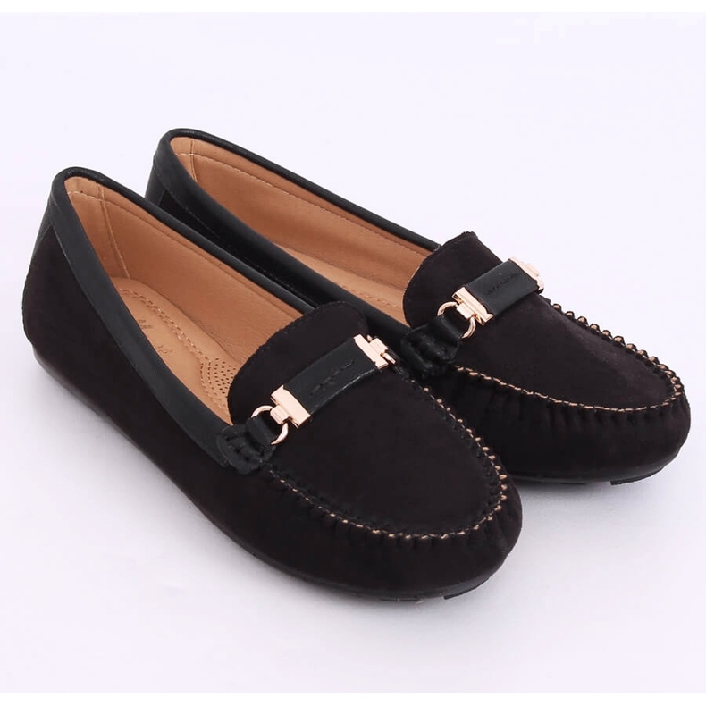 Černé dámské mokasíny FM3024 Black černá 2
