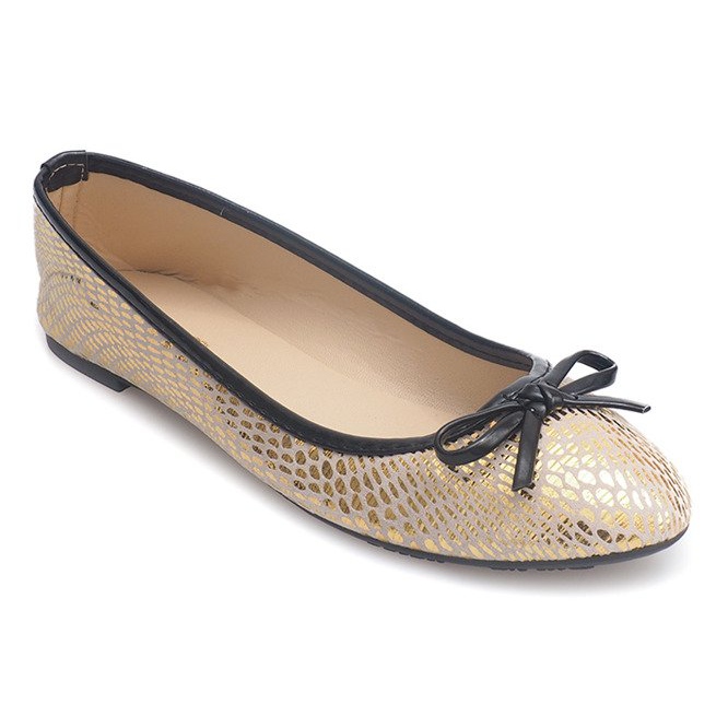 Balerínky s mašlí 15-5-4 zlato zlatý 1