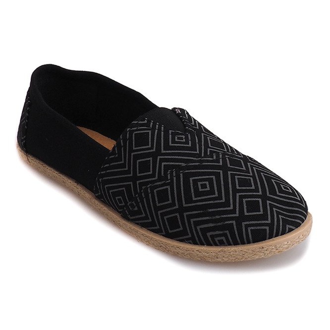 Plátěné espadrilky B211-2 černé tenisky černý 1