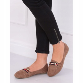 Dámské béžové mokasíny B2027 Khaki 1