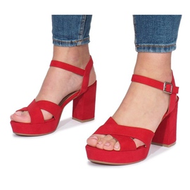 Sandály Enmore Red Heel červené 3