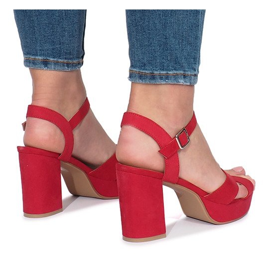 Sandály Enmore Red Heel červený 1