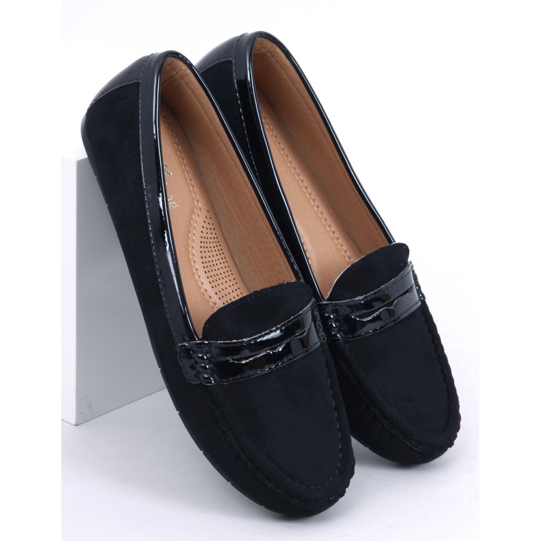 Černé dámské mokasíny FM2958-3 Black černý 1