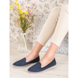 Goodin Pánové z prolamované kůže námořnická modrá 1