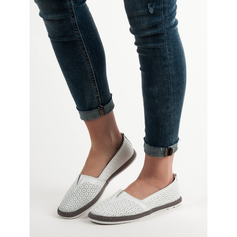 Goodin Prolamované baleríny bílý 1