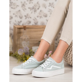 Kylie Módní zelené tenisky zelený 2