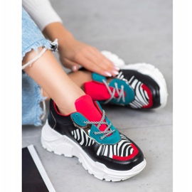 SHELOVET Módní tenisky černý vícebarevný 1