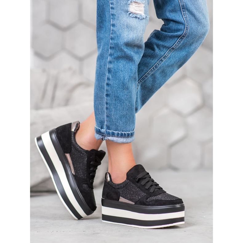 Seastar Tenisky Na Platformě černý šedá 2