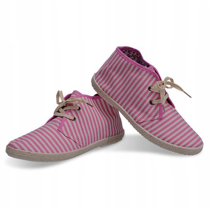 Boty Straw Sole Tenisky 2607 Pink růžový 1