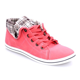 Vysoké tenisky převést DD52 Peach žlutá 2