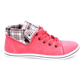 Vysoké tenisky převést DD52 Peach žlutá 1