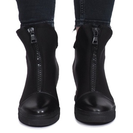 Černé semišové tenisky Nathalie černá 1