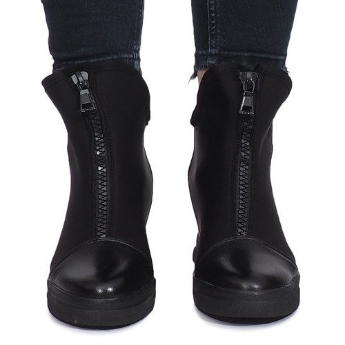 Černé semišové tenisky Nathalie černá 1