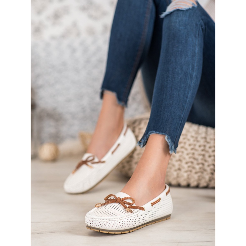 Kylie Pohodlné mokasíny bílý 1